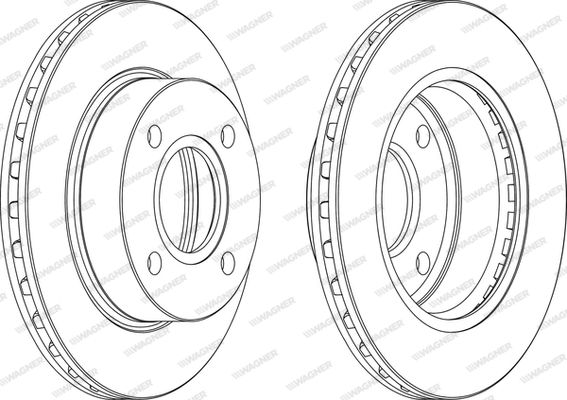 WAGNER Тормозной диск WGR0887-1