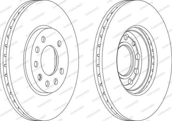 WAGNER Тормозной диск WGR1042-1