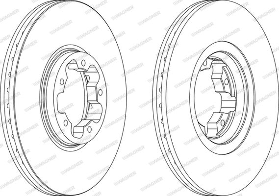 WAGNER Тормозной диск WGR1113-1