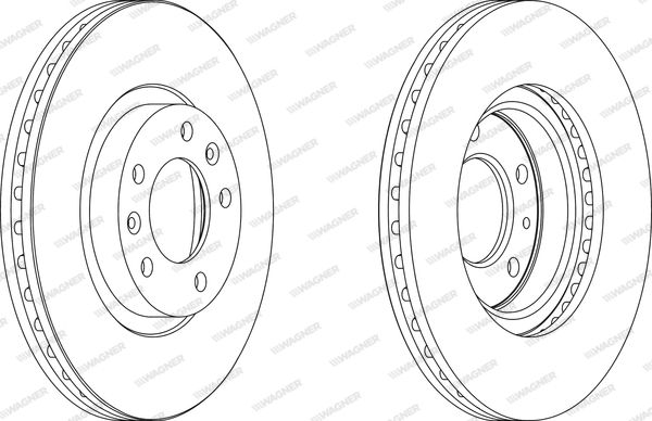 WAGNER Тормозной диск WGR1132-1