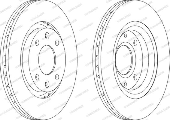 WAGNER Тормозной диск WGR1140-1