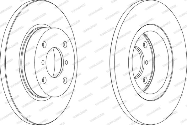 WAGNER Тормозной диск WGR1148-1