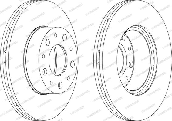 WAGNER Тормозной диск WGR1170-1