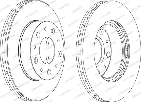 WAGNER Тормозной диск WGR1171-1