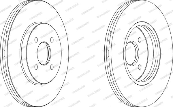 WAGNER stabdžių diskas WGR1195-1