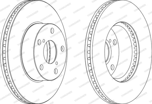 WAGNER Тормозной диск WGR1216-1