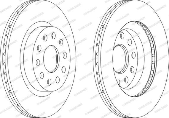 WAGNER Тормозной диск WGR1223-1