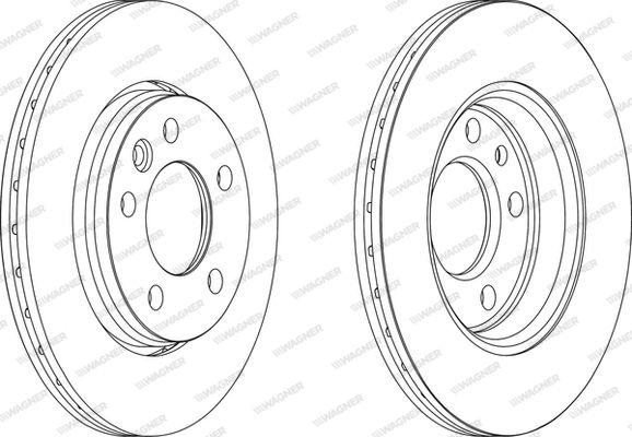 WAGNER Тормозной диск WGR1286-1