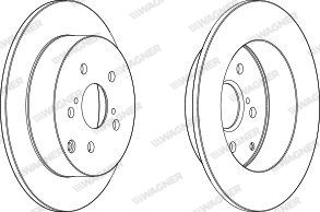 WAGNER stabdžių diskas WGR1419-1