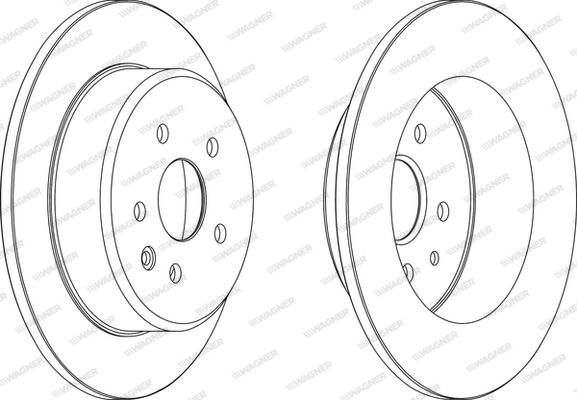 WAGNER Тормозной диск WGR1499-1