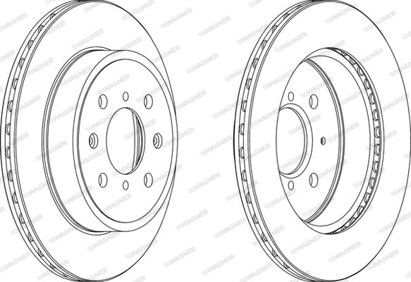 WAGNER Тормозной диск WGR1509-1