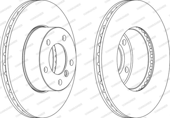 WAGNER stabdžių diskas WGR1536-1