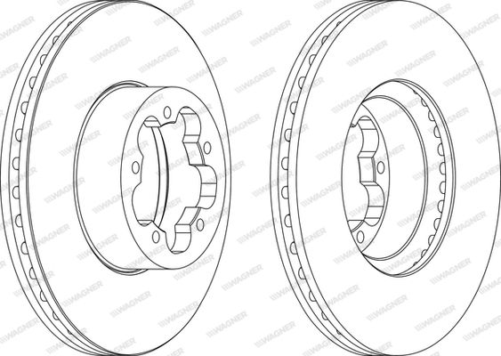 WAGNER Тормозной диск WGR1555-1