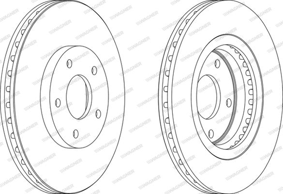 WAGNER Тормозной диск WGR1589-1