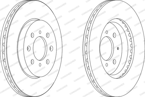 WAGNER Тормозной диск WGR1610-1