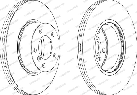 WAGNER Тормозной диск WGR1717-1