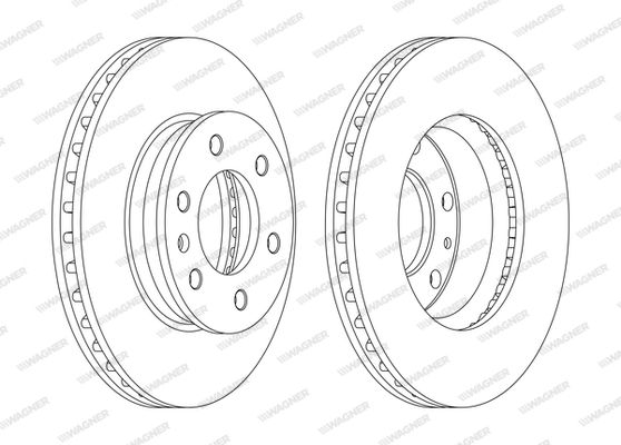 WAGNER Тормозной диск WGR6310-1