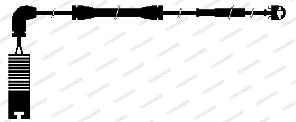 WAGNER Сигнализатор, износ тормозных колодок WWI265
