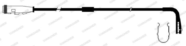 WAGNER Сигнализатор, износ тормозных колодок WWI290