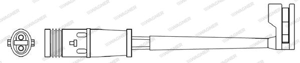 WAGNER įspėjimo kontaktas, stabdžių trinkelių susidėvėjim WWI311