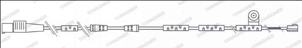 WAGNER įspėjimo kontaktas, stabdžių trinkelių susidėvėjim WWI353