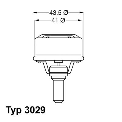 WAHLER termostatas, aušinimo skystis 3029.78