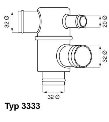 WAHLER termostatas, aušinimo skystis 3333.87