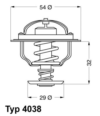 WAHLER Термостат, охлаждающая жидкость 4038.71D