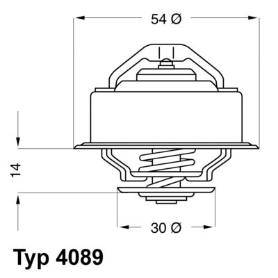 WAHLER Термостат, охлаждающая жидкость 4089.87D