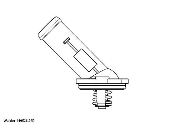 WAHLER termostatas, aušinimo skystis 410536.92D