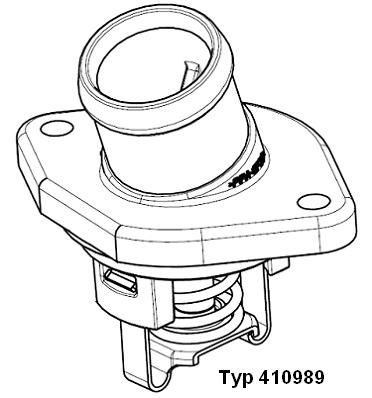 WAHLER Термостат, охлаждающая жидкость 410989.87D