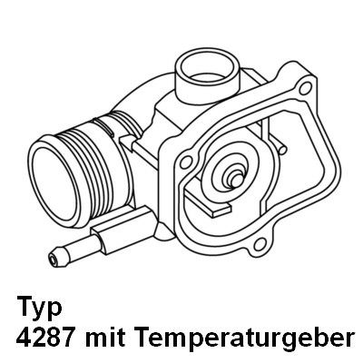 WAHLER Термостат, охлаждающая жидкость 4287.92D