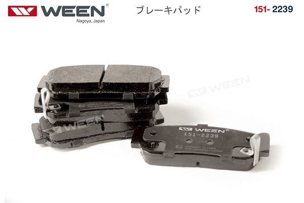 WEEN Комплект тормозных колодок, дисковый тормоз 151-2239