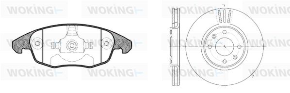 WOKING stabdžių rinkinys, diskiniai stabdžiai 813483.00