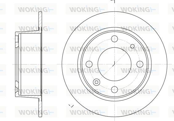 WOKING Тормозной диск D6021.00