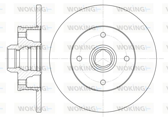 WOKING Тормозной диск D6024.00