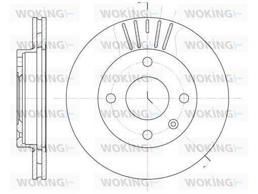 WOKING Тормозной диск D6096.10