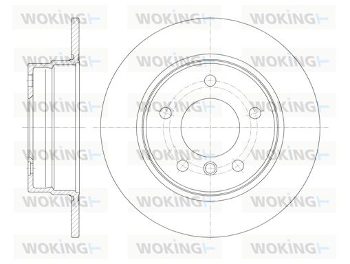 WOKING stabdžių diskas D61013.00