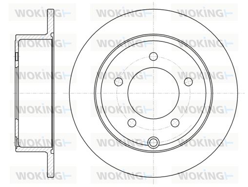 WOKING Тормозной диск D61025.00