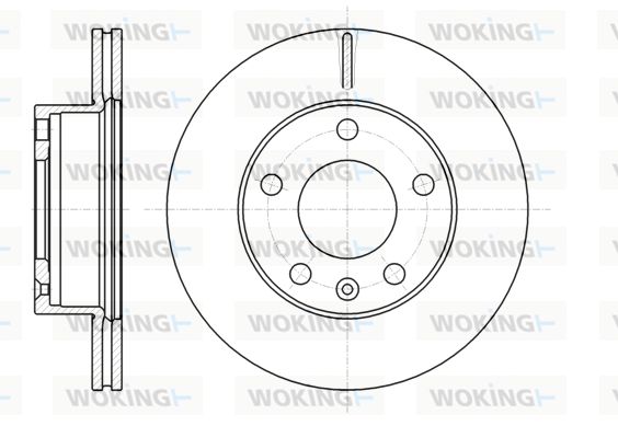 WOKING stabdžių diskas D61064.10