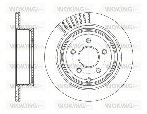 WOKING Тормозной диск D61091.10