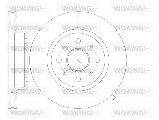 WOKING Тормозной диск D61103.10