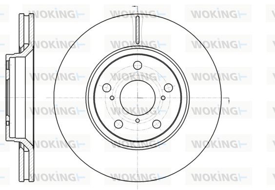 WOKING stabdžių diskas D61121.10