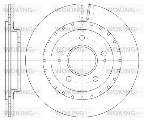 WOKING Тормозной диск D61137.10