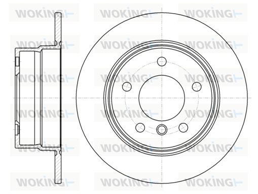 WOKING stabdžių diskas D61144.00