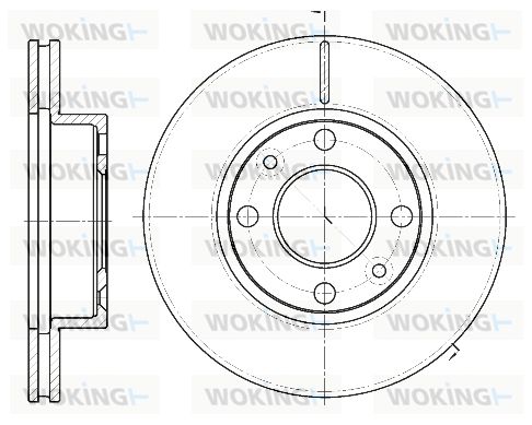 WOKING Тормозной диск D61162.10