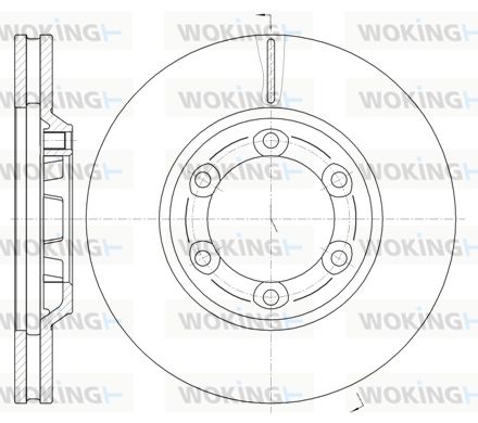 WOKING Тормозной диск D61163.10