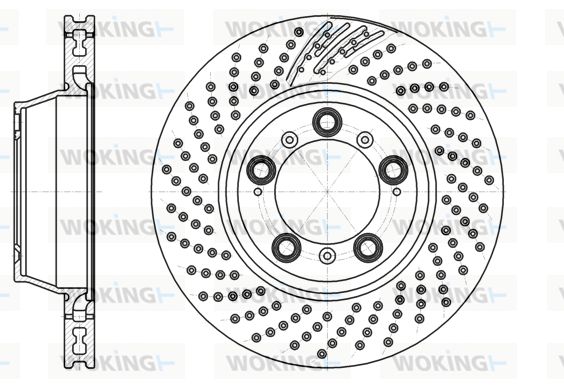 WOKING Тормозной диск D61198.10