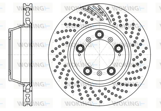 WOKING Тормозной диск D61198.11