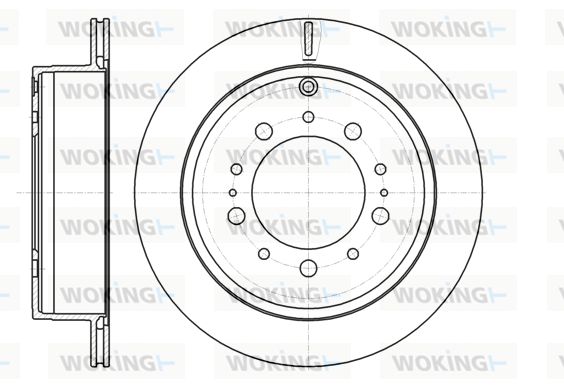 WOKING stabdžių diskas D61257.10